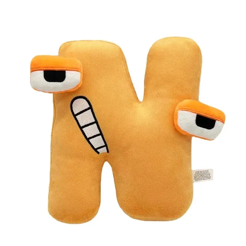 Alphabet Lore Plüschtiere Anime Puppe Kawaii 26 englische Buchstaben Stofftiere Kinder Aufklärung Montessori Plüschtier Puppe Geschenke