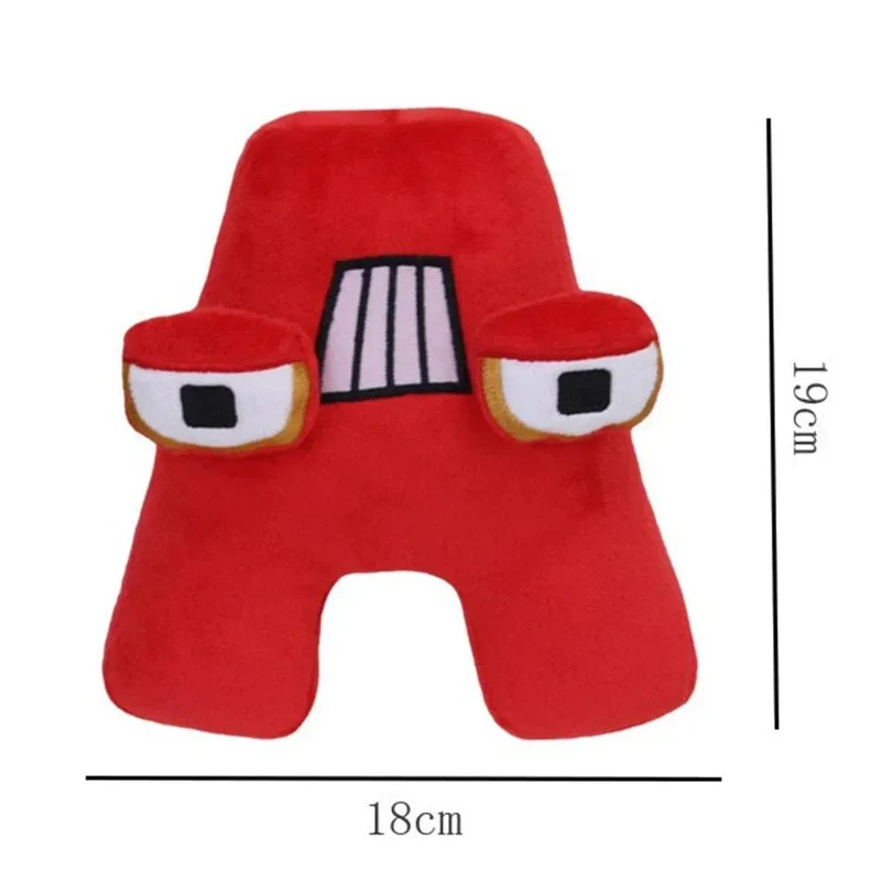Alphabet Lore Plüschtiere Anime Puppe Kawaii 26 englische Buchstaben Stofftiere Kinder Aufklärung Montessori Plüschtier Puppe Geschenke