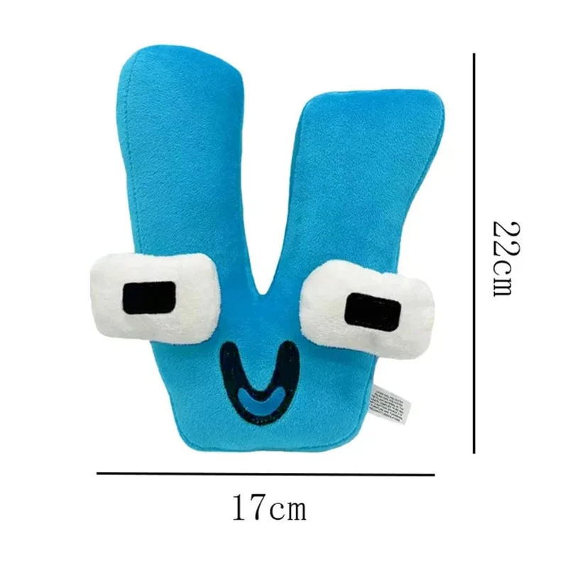 Alphabet Lore Plüschtiere Anime Puppe Kawaii 26 englische Buchstaben Stofftiere Kinder Aufklärung Montessori Plüschtier Puppe Geschenke