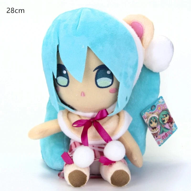 25–32 cm japanisches Anime-Plüschtier, Hatsune Miku, Plüschpuppe, weiches Kissen, Zukunftspuppe, süßes Weihnachtsgeschenk für Kinder