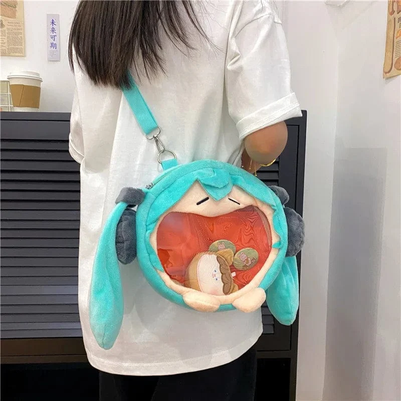 25–32 cm japanisches Anime-Plüschtier, Hatsune Miku, Plüschpuppe, weiches Kissen, Zukunftspuppe, süßes Weihnachtsgeschenk für Kinder