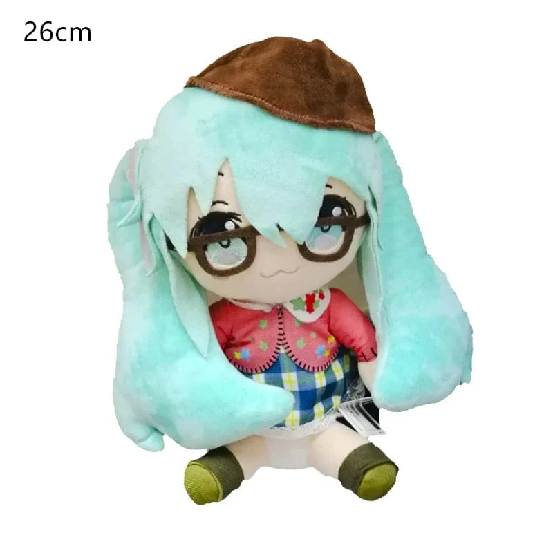 25–32 cm japanisches Anime-Plüschtier, Hatsune Miku, Plüschpuppe, weiches Kissen, Zukunftspuppe, süßes Weihnachtsgeschenk für Kinder