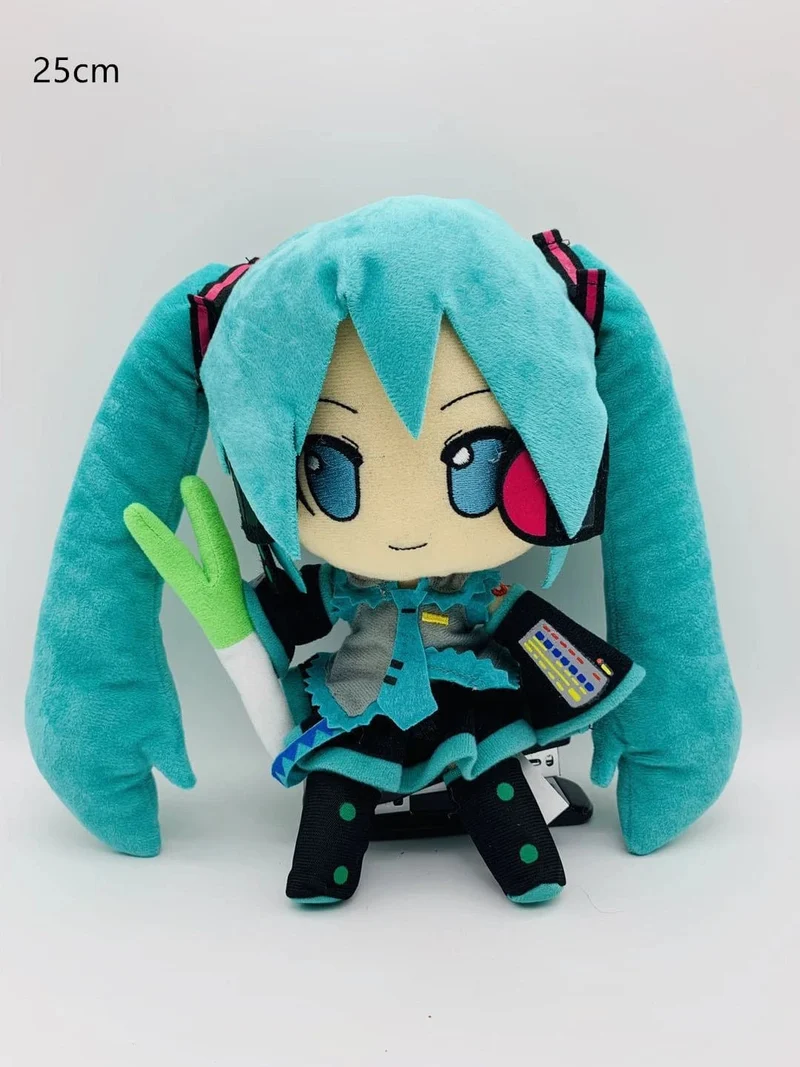 25–32 cm japanisches Anime-Plüschtier, Hatsune Miku, Plüschpuppe, weiches Kissen, Zukunftspuppe, süßes Weihnachtsgeschenk für Kinder