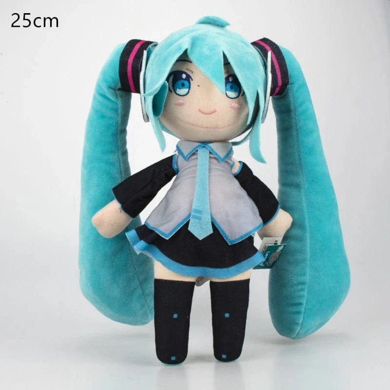 25–32 cm japanisches Anime-Plüschtier, Hatsune Miku, Plüschpuppe, weiches Kissen, Zukunftspuppe, süßes Weihnachtsgeschenk für Kinder