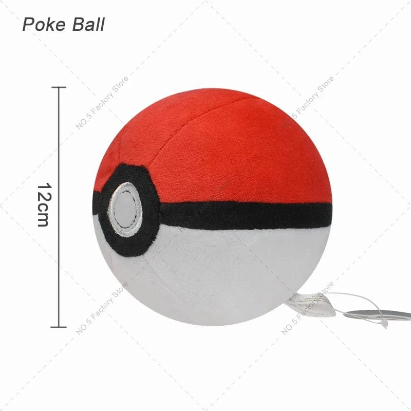 9Styles Pokemon Plüsch Pokeball Stofftier Meisterball Pokeball Großer Ball Beast Ball Dämmerungsball Hisuian Ultra Ball Peluche Puppe