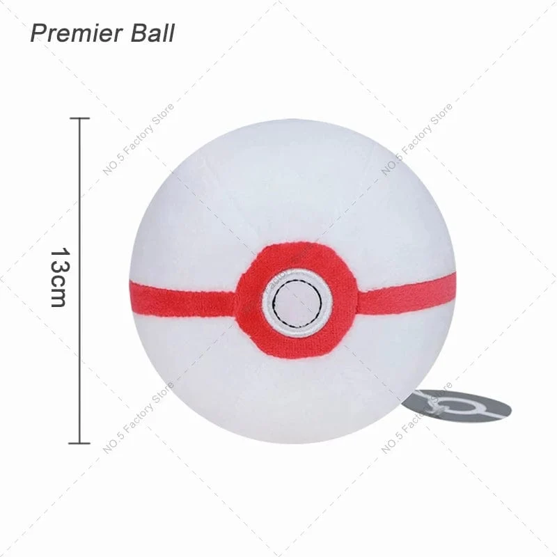 9Styles Pokemon Plüsch Pokeball Stofftier Meisterball Pokeball Großer Ball Beast Ball Dämmerungsball Hisuian Ultra Ball Peluche Puppe