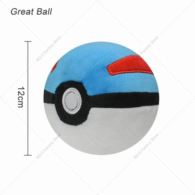 9Styles Pokemon Plüsch Pokeball Stofftier Meisterball Pokeball Großer Ball Beast Ball Dämmerungsball Hisuian Ultra Ball Peluche Puppe