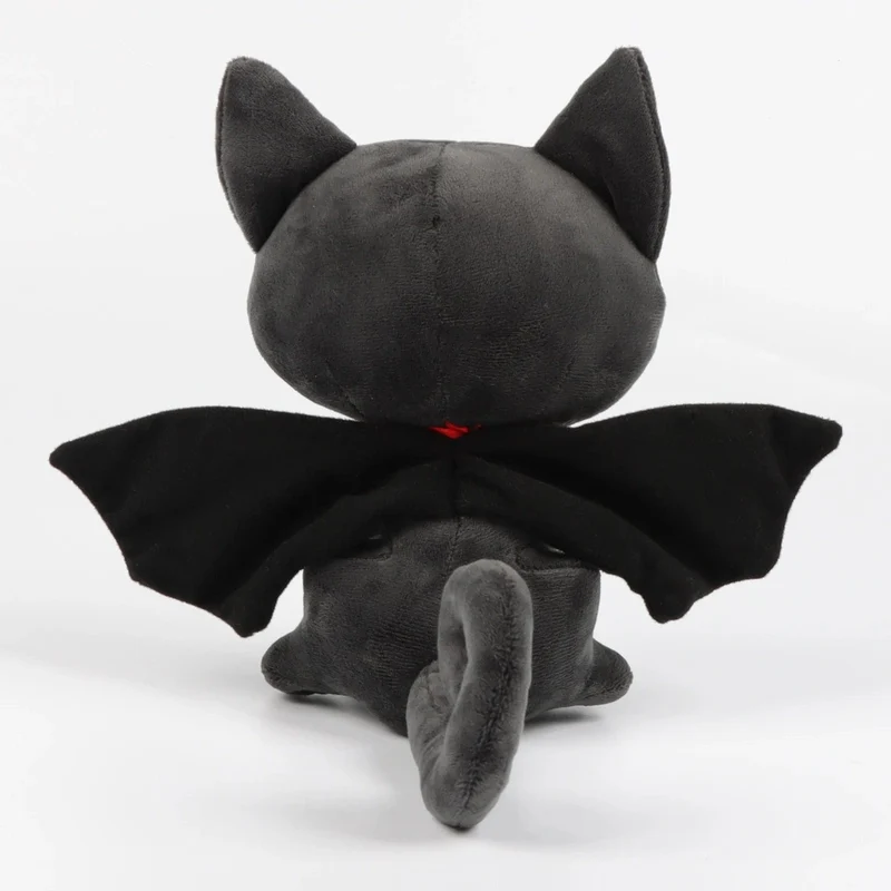 28 cm schwarzes Batcat-Plüschtier für Halloween, lustige Spielzeugpuppen, Begleiterspielzeug für Jungen und Mädchen, Weihnachts- und Halloween-Geschenke