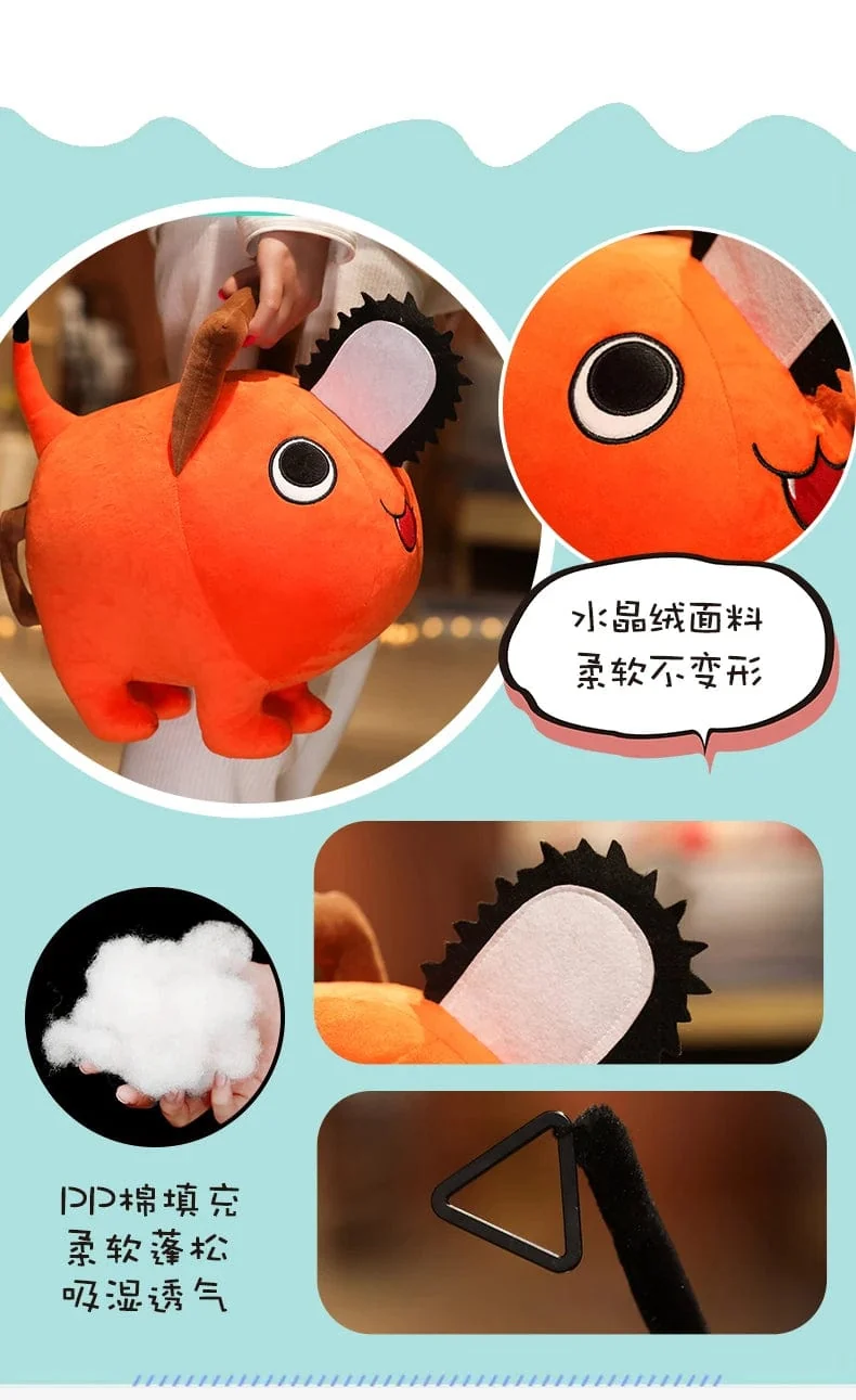 10-40CM Pochita Plüsch Kettensäge Kettensäge Mann Plüsch Puppe Niedlich Ausgestopften Cartoon Anime Stofftiere Kissen Für Kinder Weihnachten Geschenke