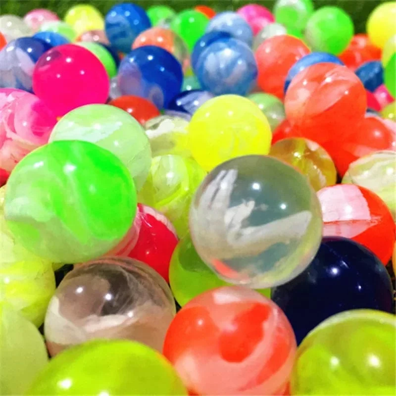 20 Teile/los Gummi 19mm Wolke Bouncy Bälle Lustige Spielzeug Springen Bälle Mini Neon Swirl Bouncing Balls für Kinder Sport Spiele spielzeug