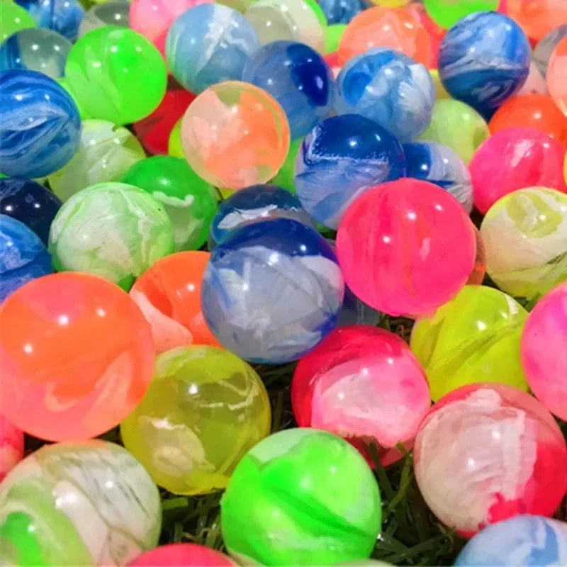 20 Teile/los Gummi 19mm Wolke Bouncy Bälle Lustige Spielzeug Springen Bälle Mini Neon Swirl Bouncing Balls für Kinder Sport Spiele spielzeug