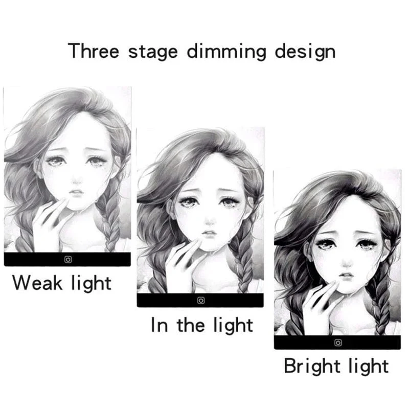 3-stufig dimmbares LED-Zeichenpad, Lernspielzeug für Kinder und Babys, A4-Format, elektronisches Mal- und Zeichenbrett, A5-Format