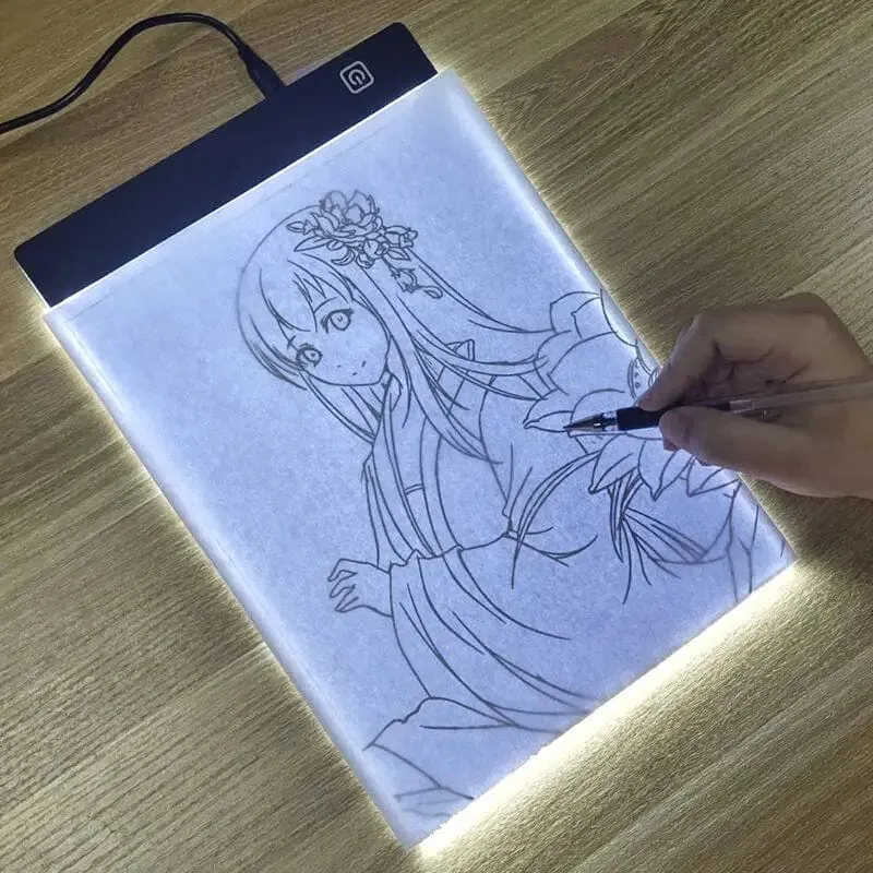 3-stufig dimmbares LED-Zeichenpad, Lernspielzeug für Kinder und Babys, A4-Format, elektronisches Mal- und Zeichenbrett, A5-Format