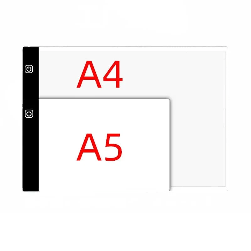 3-stufig dimmbares LED-Zeichenpad, Lernspielzeug für Kinder und Babys, A4-Format, elektronisches Mal- und Zeichenbrett, A5-Format