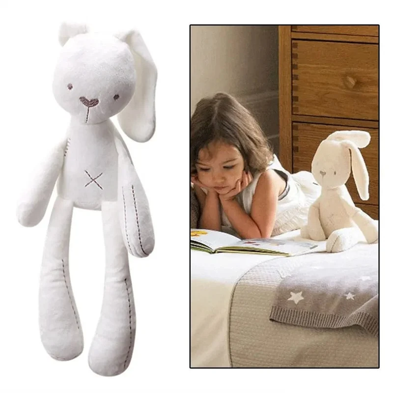 42CM Niedlichen Cartoon Langen Ohren Kaninchen Puppe Baby Weiche Plüsch Spielzeug Für Kinder Bunny Schlafen Mate Kinder Ausgestopften Plüsch tier Spielzeug