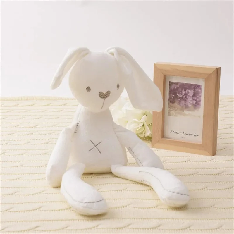 42CM Niedlichen Cartoon Langen Ohren Kaninchen Puppe Baby Weiche Plüsch Spielzeug Für Kinder Bunny Schlafen Mate Kinder Ausgestopften Plüsch tier Spielzeug