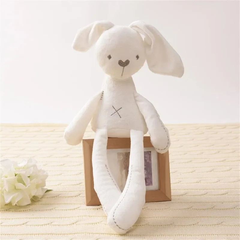 42CM Niedlichen Cartoon Langen Ohren Kaninchen Puppe Baby Weiche Plüsch Spielzeug Für Kinder Bunny Schlafen Mate Kinder Ausgestopften Plüsch tier Spielzeug