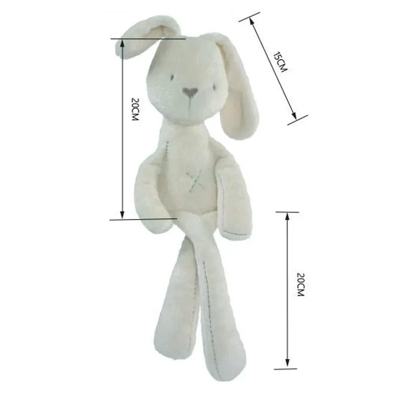 42CM Niedlichen Cartoon Langen Ohren Kaninchen Puppe Baby Weiche Plüsch Spielzeug Für Kinder Bunny Schlafen Mate Kinder Ausgestopften Plüsch tier Spielzeug