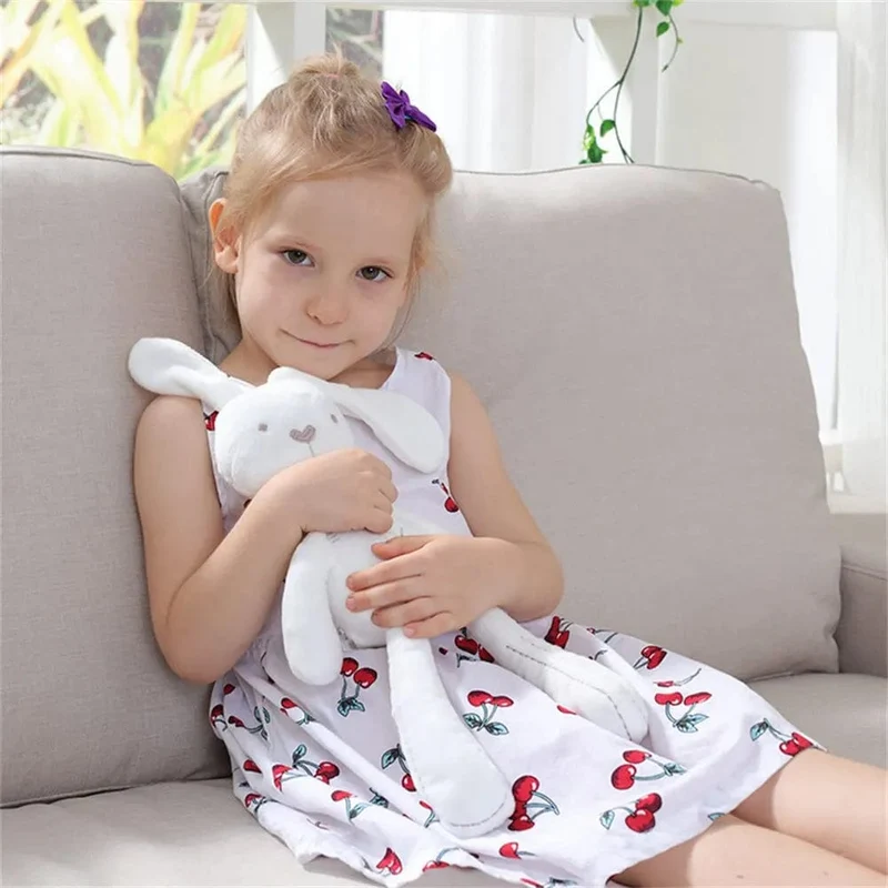 42CM Niedlichen Cartoon Langen Ohren Kaninchen Puppe Baby Weiche Plüsch Spielzeug Für Kinder Bunny Schlafen Mate Kinder Ausgestopften Plüsch tier Spielzeug
