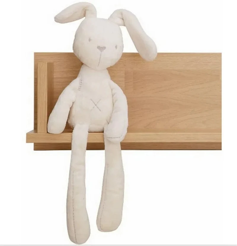 42CM Niedlichen Cartoon Langen Ohren Kaninchen Puppe Baby Weiche Plüsch Spielzeug Für Kinder Bunny Schlafen Mate Kinder Ausgestopften Plüsch tier Spielzeug
