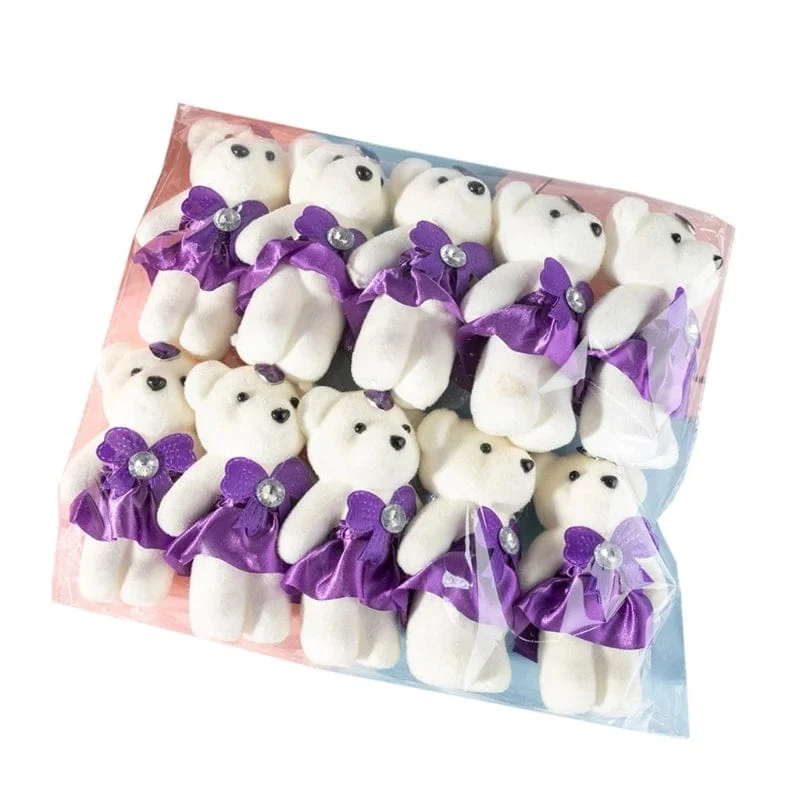 10 Teile/los Bär Gefüllt Plüsch Spielzeug Mini Bär Spielzeug Schlüsselbund Tasche Anhänger Hochzeit Dekoration Kinder Geburtstag Party Geschenke