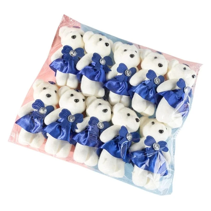 10 Teile/los Bär Gefüllt Plüsch Spielzeug Mini Bär Spielzeug Schlüsselbund Tasche Anhänger Hochzeit Dekoration Kinder Geburtstag Party Geschenke