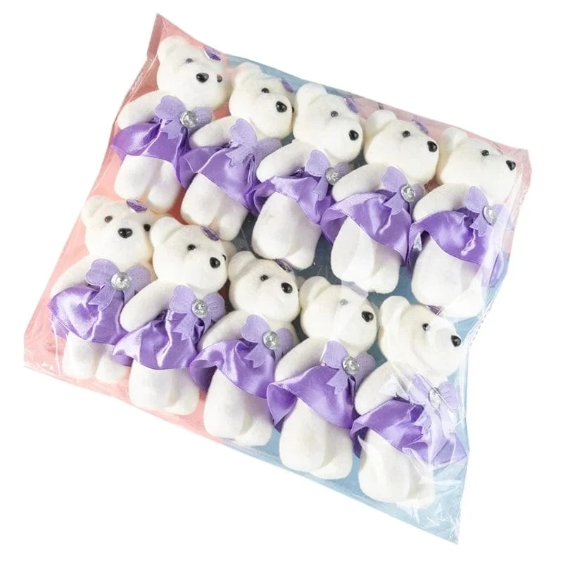10 Teile/los Bär Gefüllt Plüsch Spielzeug Mini Bär Spielzeug Schlüsselbund Tasche Anhänger Hochzeit Dekoration Kinder Geburtstag Party Geschenke