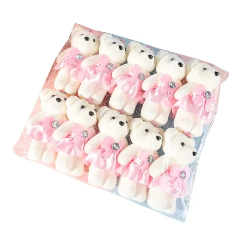 10 Teile/los Bär Gefüllt Plüsch Spielzeug Mini Bär Spielzeug Schlüsselbund Tasche Anhänger Hochzeit Dekoration Kinder Geburtstag Party Geschenke