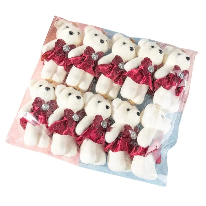 10 Teile/los Bär Gefüllt Plüsch Spielzeug Mini Bär Spielzeug Schlüsselbund Tasche Anhänger Hochzeit Dekoration Kinder Geburtstag Party Geschenke
