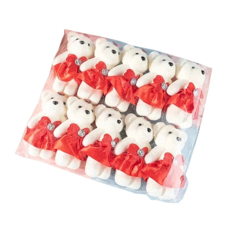 10 Teile/los Bär Gefüllt Plüsch Spielzeug Mini Bär Spielzeug Schlüsselbund Tasche Anhänger Hochzeit Dekoration Kinder Geburtstag Party Geschenke