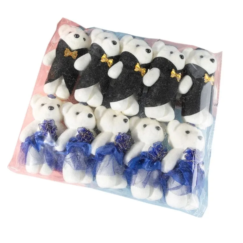10 Teile/los Bär Gefüllt Plüsch Spielzeug Mini Bär Spielzeug Schlüsselbund Tasche Anhänger Hochzeit Dekoration Kinder Geburtstag Party Geschenke