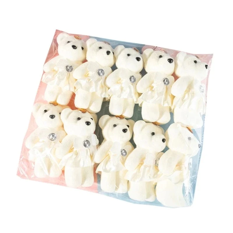 10 Teile/los Bär Gefüllt Plüsch Spielzeug Mini Bär Spielzeug Schlüsselbund Tasche Anhänger Hochzeit Dekoration Kinder Geburtstag Party Geschenke