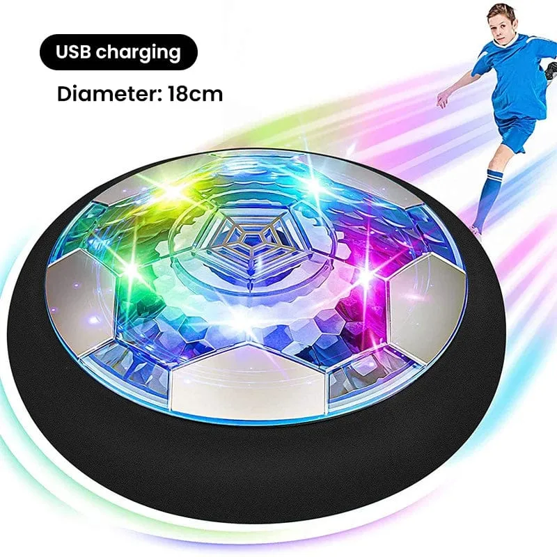 Fußball-Kinderspielzeug, wiederaufladbarer USB-Schwebeball, farbige LED-Leuchten für Kindergeschenke, gleitendes Luftkissen, schwebendes Kinder-Fußballspiel