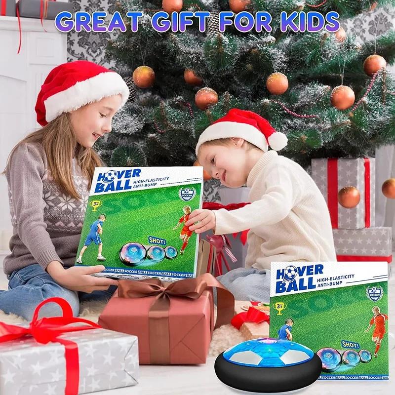Fußball-Kinderspielzeug, wiederaufladbarer USB-Schwebeball, farbige LED-Leuchten für Kindergeschenke, gleitendes Luftkissen, schwebendes Kinder-Fußballspiel