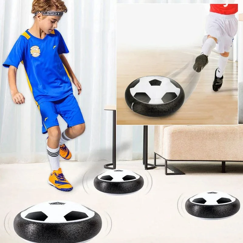 Fußball-Kinderspielzeug, wiederaufladbarer USB-Schwebeball, farbige LED-Leuchten für Kindergeschenke, gleitendes Luftkissen, schwebendes Kinder-Fußballspiel