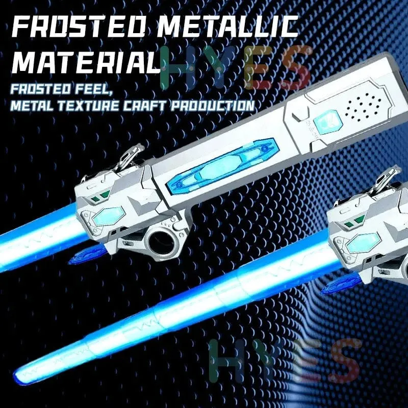 Neues einziehbares Lichtschwert mit rotierendem Fingerlaserschwert, Blitzlicht und leuchtendem Sound, Cosplay-Requisiten, Duelle, Kampfspielzeug, Geschenke für Kinder und Erwachsene