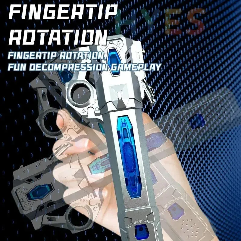 Neues einziehbares Lichtschwert mit rotierendem Fingerlaserschwert, Blitzlicht und leuchtendem Sound, Cosplay-Requisiten, Duelle, Kampfspielzeug, Geschenke für Kinder und Erwachsene