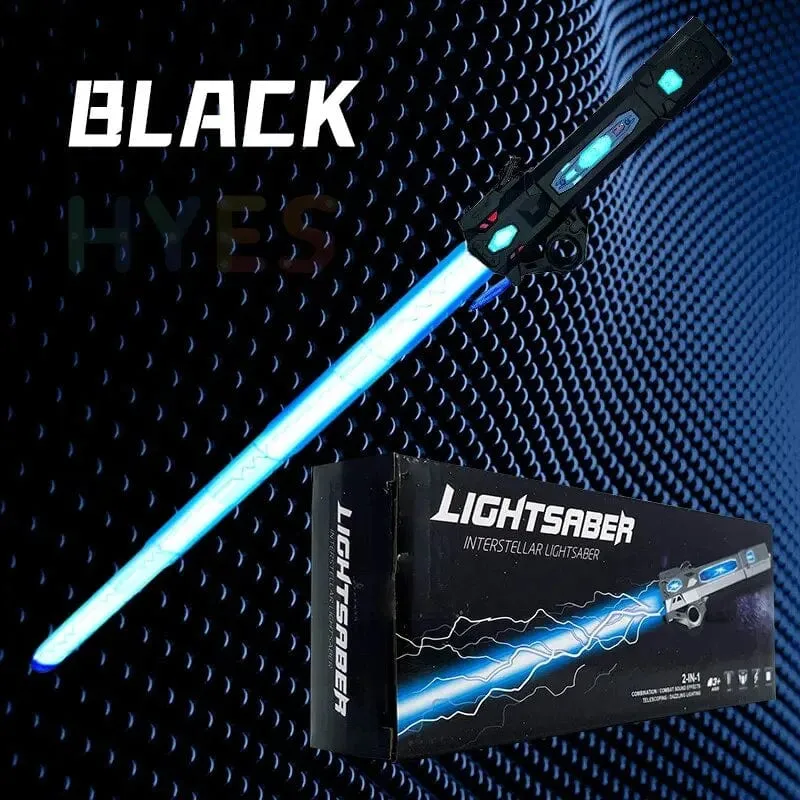 Neues einziehbares Lichtschwert mit rotierendem Fingerlaserschwert, Blitzlicht und leuchtendem Sound, Cosplay-Requisiten, Duelle, Kampfspielzeug, Geschenke für Kinder und Erwachsene
