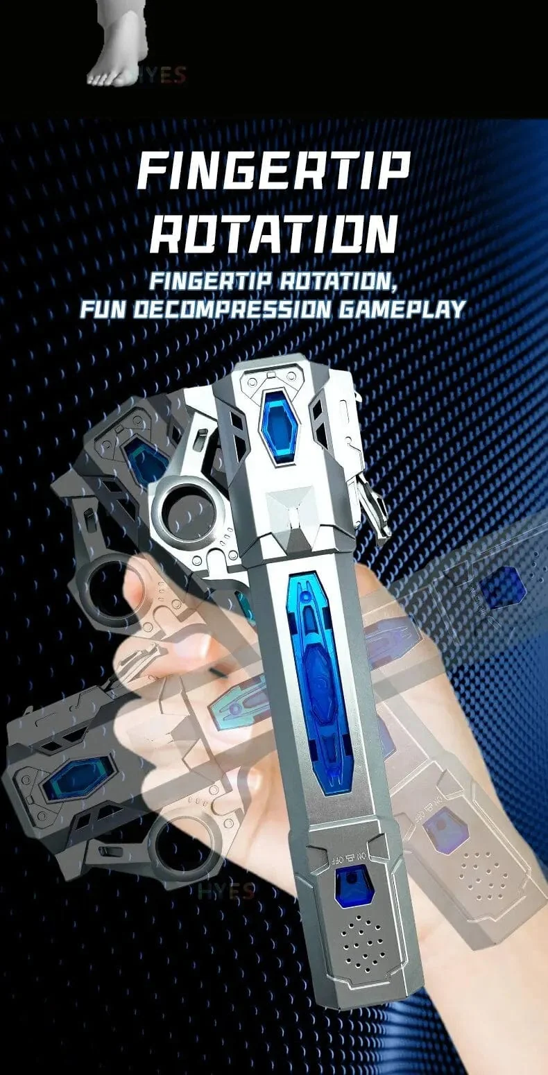 Neues einziehbares Lichtschwert mit rotierendem Fingerlaserschwert, Blitzlicht und leuchtendem Sound, Cosplay-Requisiten, Duelle, Kampfspielzeug, Geschenke für Kinder und Erwachsene