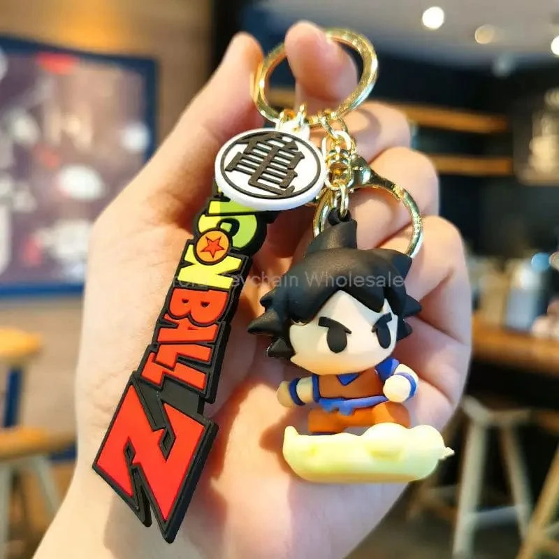 Neuer Anime Dragon Ball Schlüsselanhänger Z Super Saiyan Son Goku Bulma Broly Piccolo Majin Buu Serie Auto Anhänger Schlüsselanhänger Kinder Spielzeug Geschenke