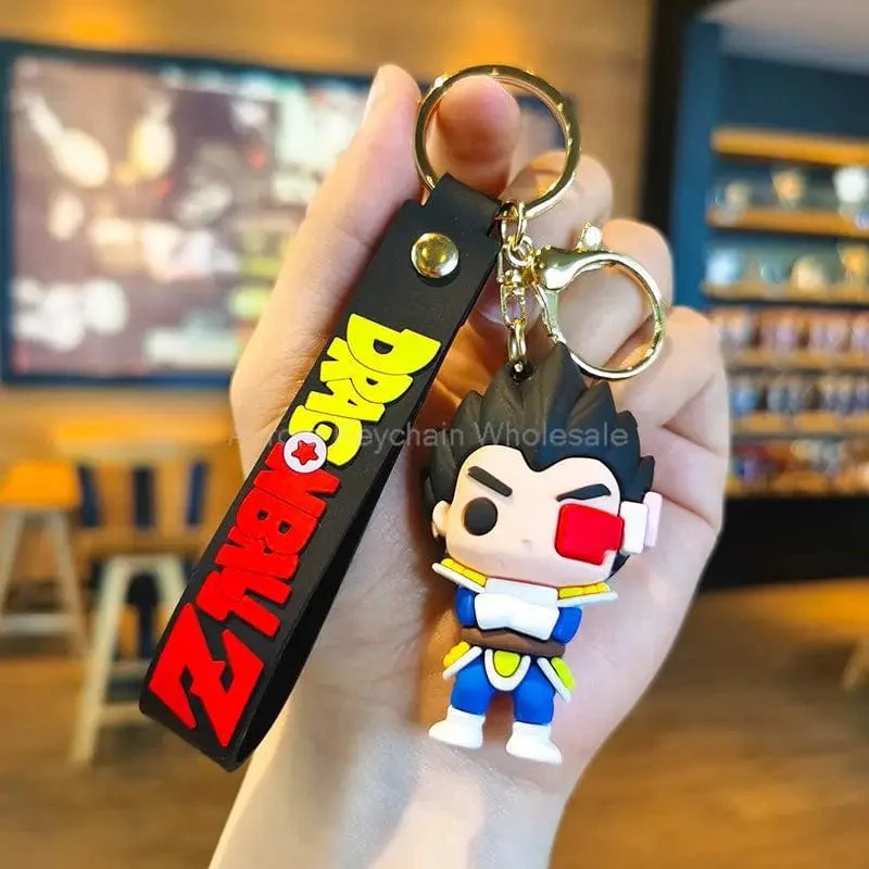 Neuer Anime Dragon Ball Schlüsselanhänger Z Super Saiyan Son Goku Bulma Broly Piccolo Majin Buu Serie Auto Anhänger Schlüsselanhänger Kinder Spielzeug Geschenke