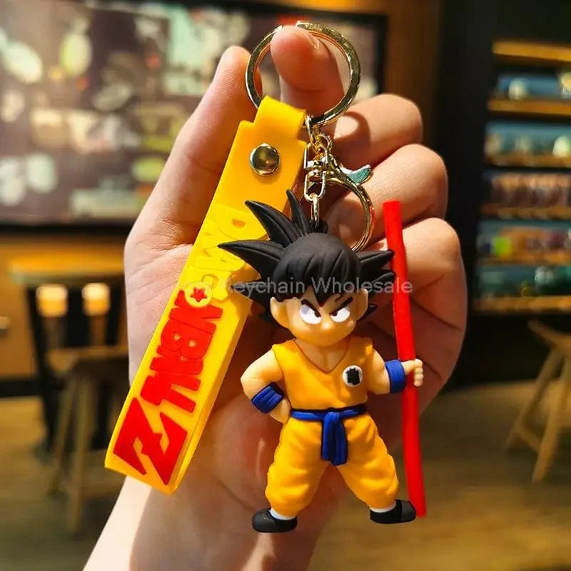 Neuer Anime Dragon Ball Schlüsselanhänger Z Super Saiyan Son Goku Bulma Broly Piccolo Majin Buu Serie Auto Anhänger Schlüsselanhänger Kinder Spielzeug Geschenke