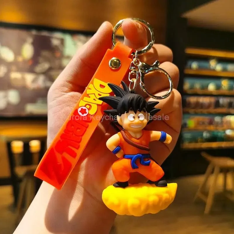 Neuer Anime Dragon Ball Schlüsselanhänger Z Super Saiyan Son Goku Bulma Broly Piccolo Majin Buu Serie Auto Anhänger Schlüsselanhänger Kinder Spielzeug Geschenke