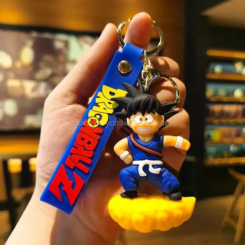 Neuer Anime Dragon Ball Schlüsselanhänger Z Super Saiyan Son Goku Bulma Broly Piccolo Majin Buu Serie Auto Anhänger Schlüsselanhänger Kinder Spielzeug Geschenke
