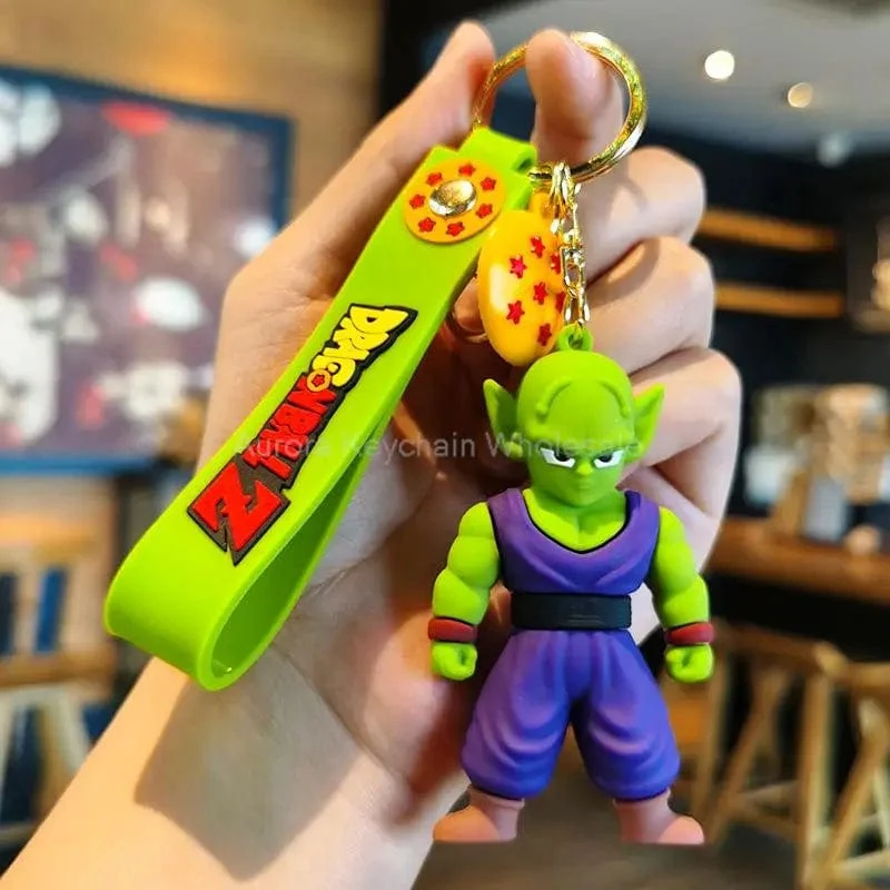 Neuer Anime Dragon Ball Schlüsselanhänger Z Super Saiyan Son Goku Bulma Broly Piccolo Majin Buu Serie Auto Anhänger Schlüsselanhänger Kinder Spielzeug Geschenke