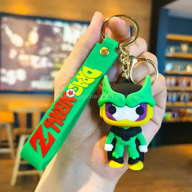 Neuer Anime Dragon Ball Schlüsselanhänger Z Super Saiyan Son Goku Bulma Broly Piccolo Majin Buu Serie Auto Anhänger Schlüsselanhänger Kinder Spielzeug Geschenke