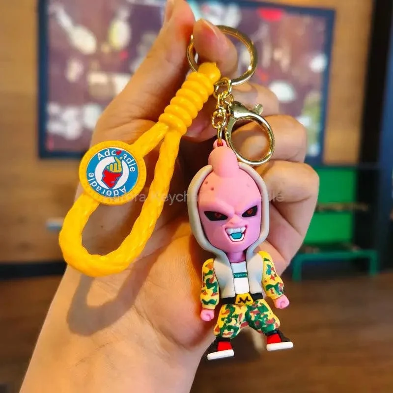 Neuer Anime Dragon Ball Schlüsselanhänger Z Super Saiyan Son Goku Bulma Broly Piccolo Majin Buu Serie Auto Anhänger Schlüsselanhänger Kinder Spielzeug Geschenke