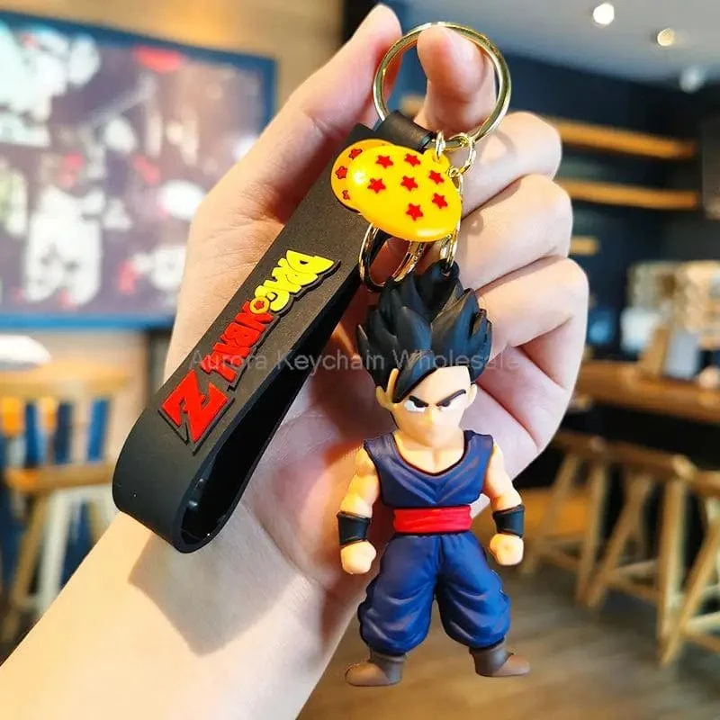 Neuer Anime Dragon Ball Schlüsselanhänger Z Super Saiyan Son Goku Bulma Broly Piccolo Majin Buu Serie Auto Anhänger Schlüsselanhänger Kinder Spielzeug Geschenke