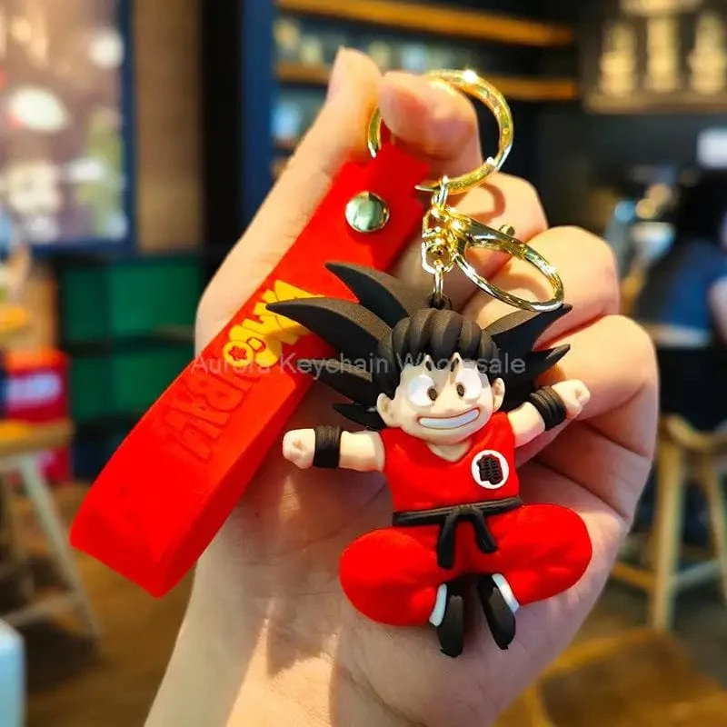 Neuer Anime Dragon Ball Schlüsselanhänger Z Super Saiyan Son Goku Bulma Broly Piccolo Majin Buu Serie Auto Anhänger Schlüsselanhänger Kinder Spielzeug Geschenke
