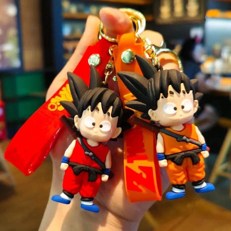 Neuer Anime Dragon Ball Schlüsselanhänger Z Super Saiyan Son Goku Bulma Broly Piccolo Majin Buu Serie Auto Anhänger Schlüsselanhänger Kinder Spielzeug Geschenke